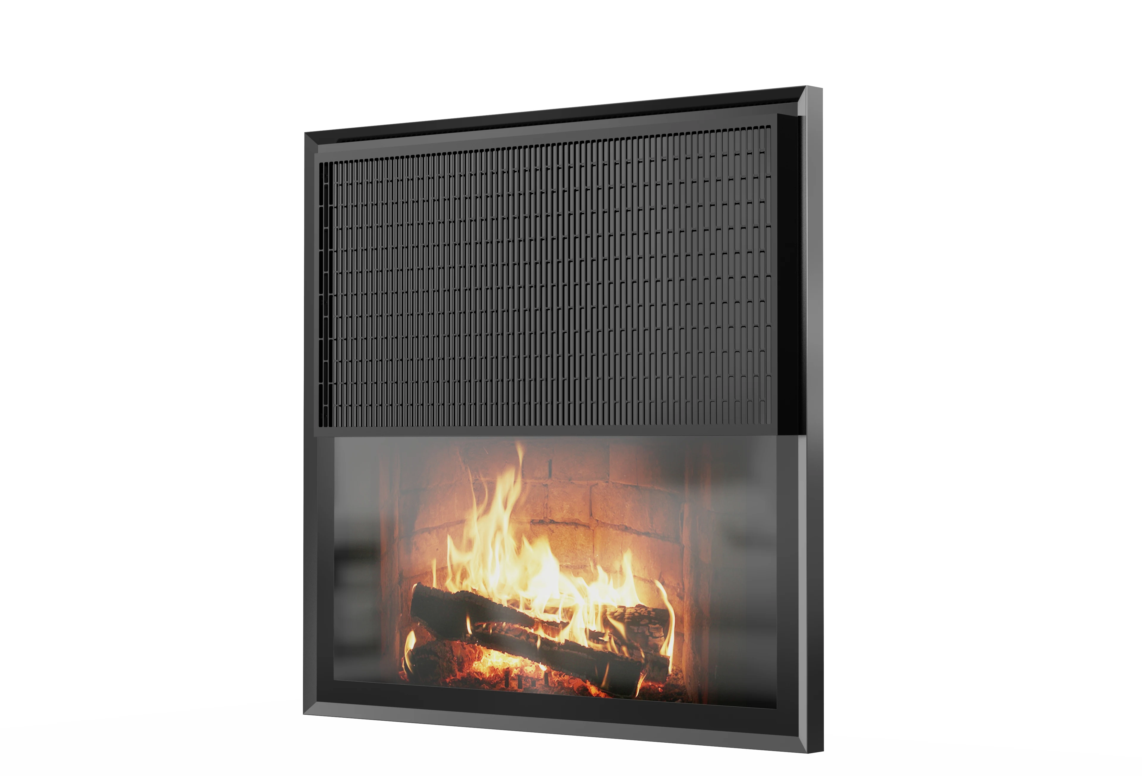Smart Infrared Heating Panel, 900x875mm Graphene Electric Fireplace, Wall-mounted Heater with WiFi Thermostat and Remote Control