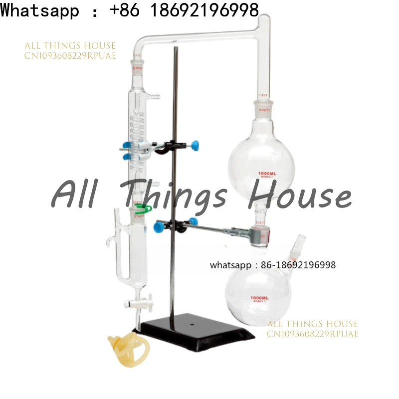 

2026 New 500/1000/2000ml essential oil extraction and separation device, distillation equipment, water distillation machine
