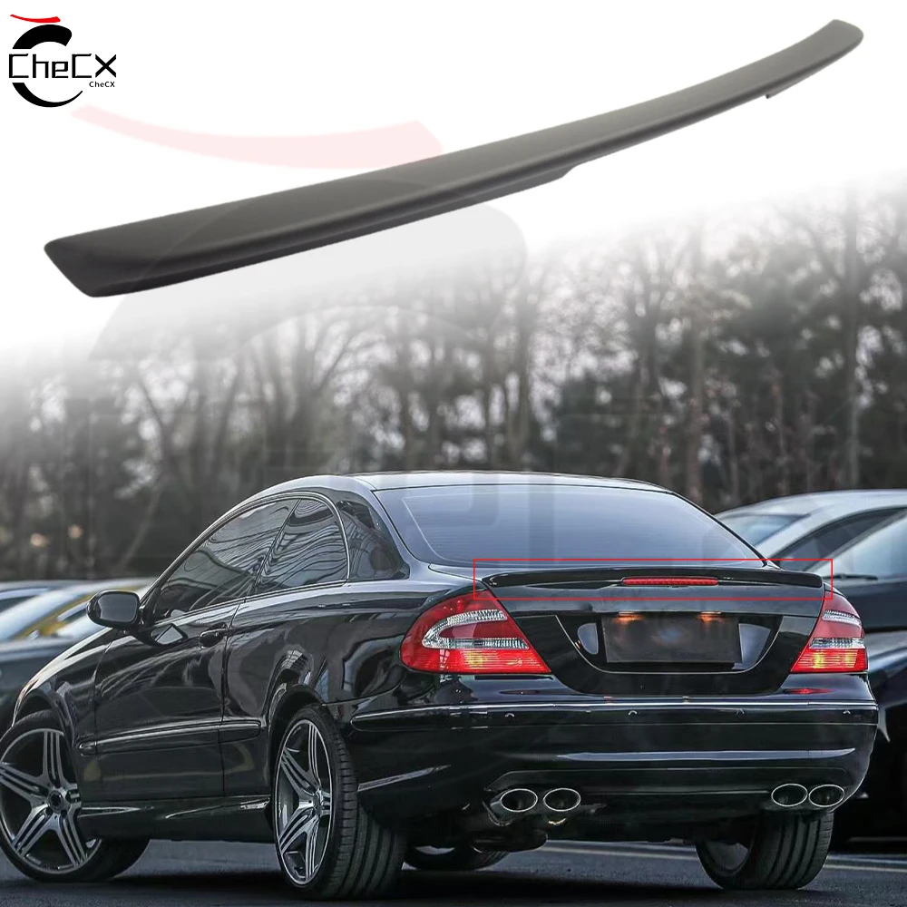 For Benz W209 CLK200 280 350 55 63 2003-2009 Hardtop Car Trunk Spoiler High Quality FRP Auto Rear Trunk Wing Accessories Spoiler