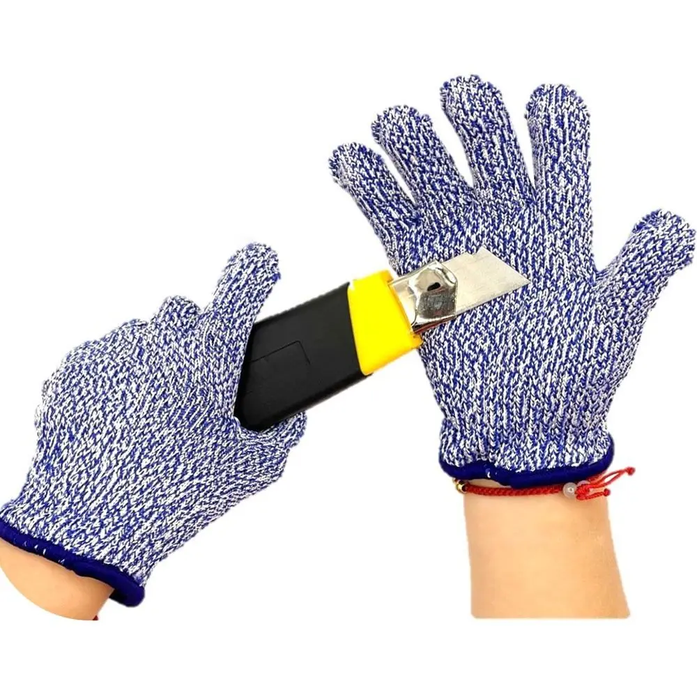 Lever 5 Child Anti-cutting Gloves Wear-resistance HPPE Work Safety Gloves Hands Protection Elastic Protective Mittens Gardening