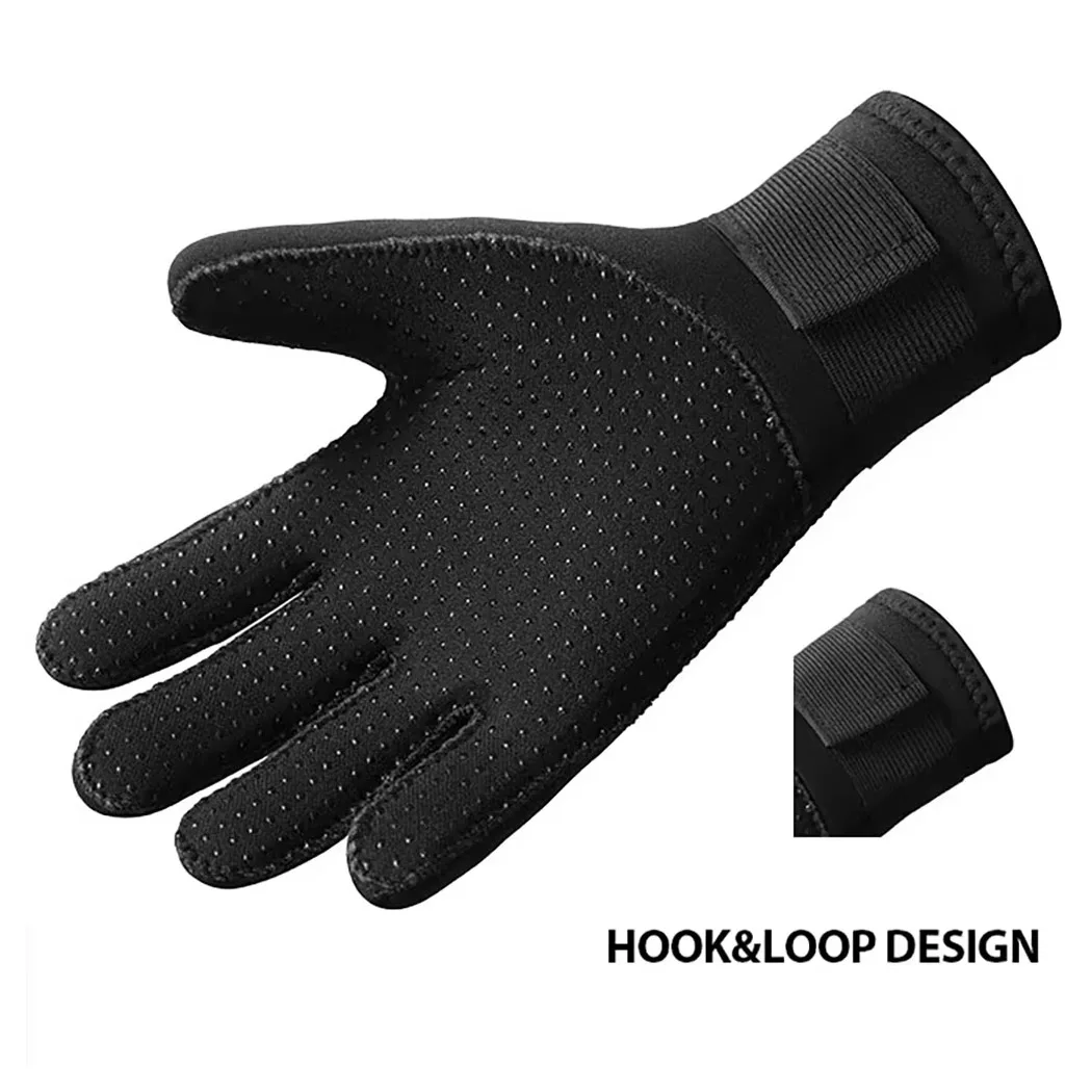 Hook-loop Neoprene Diving Gloves, 3mm & 5mm, Anti-slip, Ideal for Diverse Aquatic Adventures from Snorkeling to Kayak Paddling