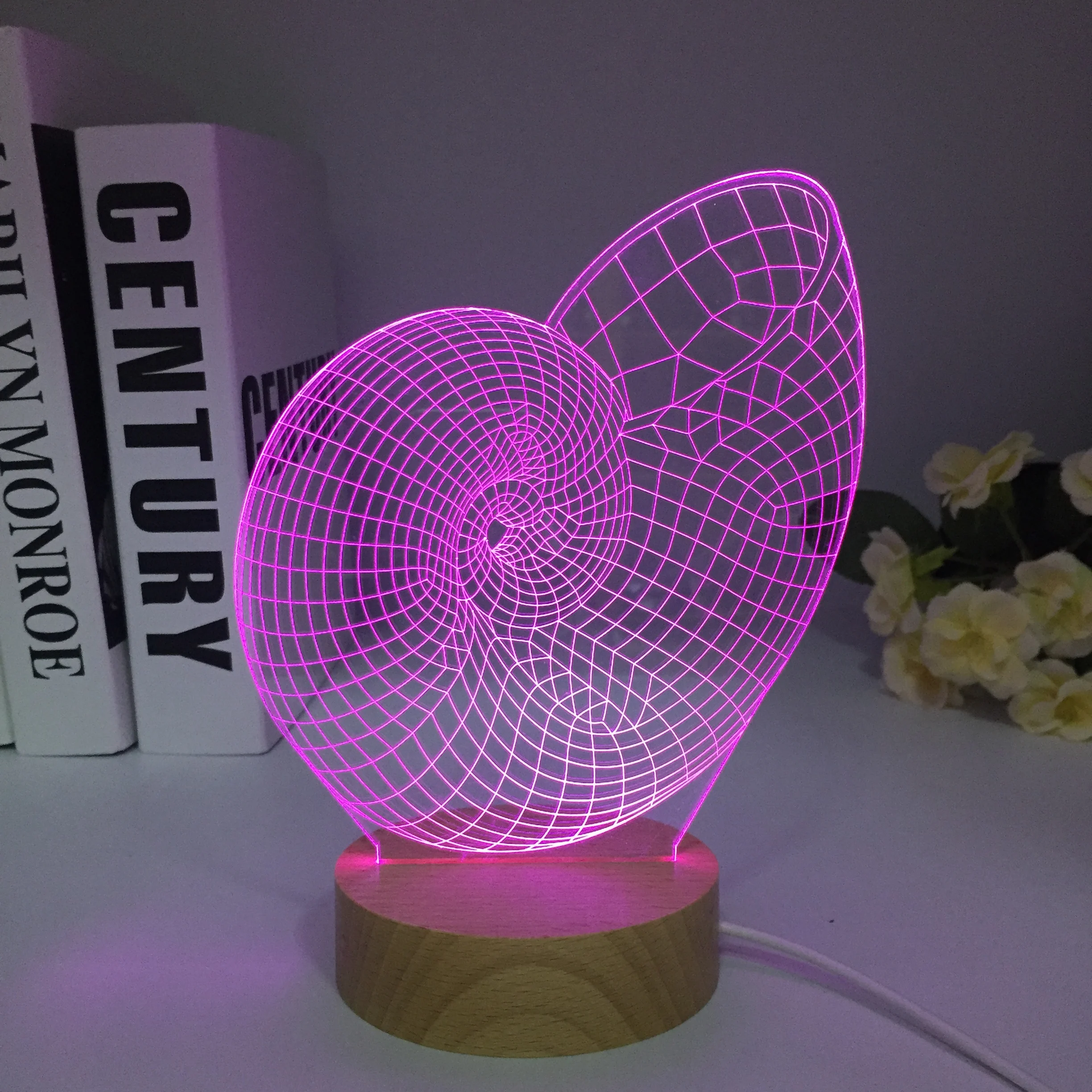 Colorful 3d Lamp Snail Shape Touch Desk Lamp 3d Nightlight Children's Room Decoration 3d Lighting Table Lamp Dropshipping