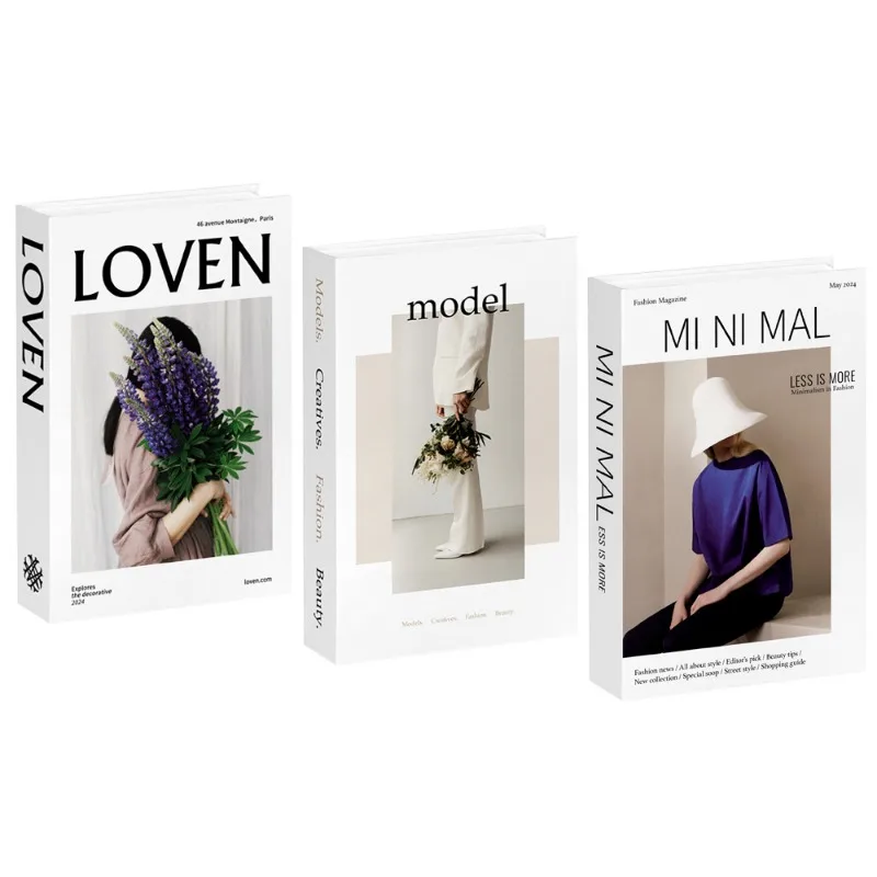3 stks/set Nep Boek Luxe Fotografie Props Boeken Decor Eenvoudige Moderne Faux Boeken Salontafel Props Boek Ornamenten