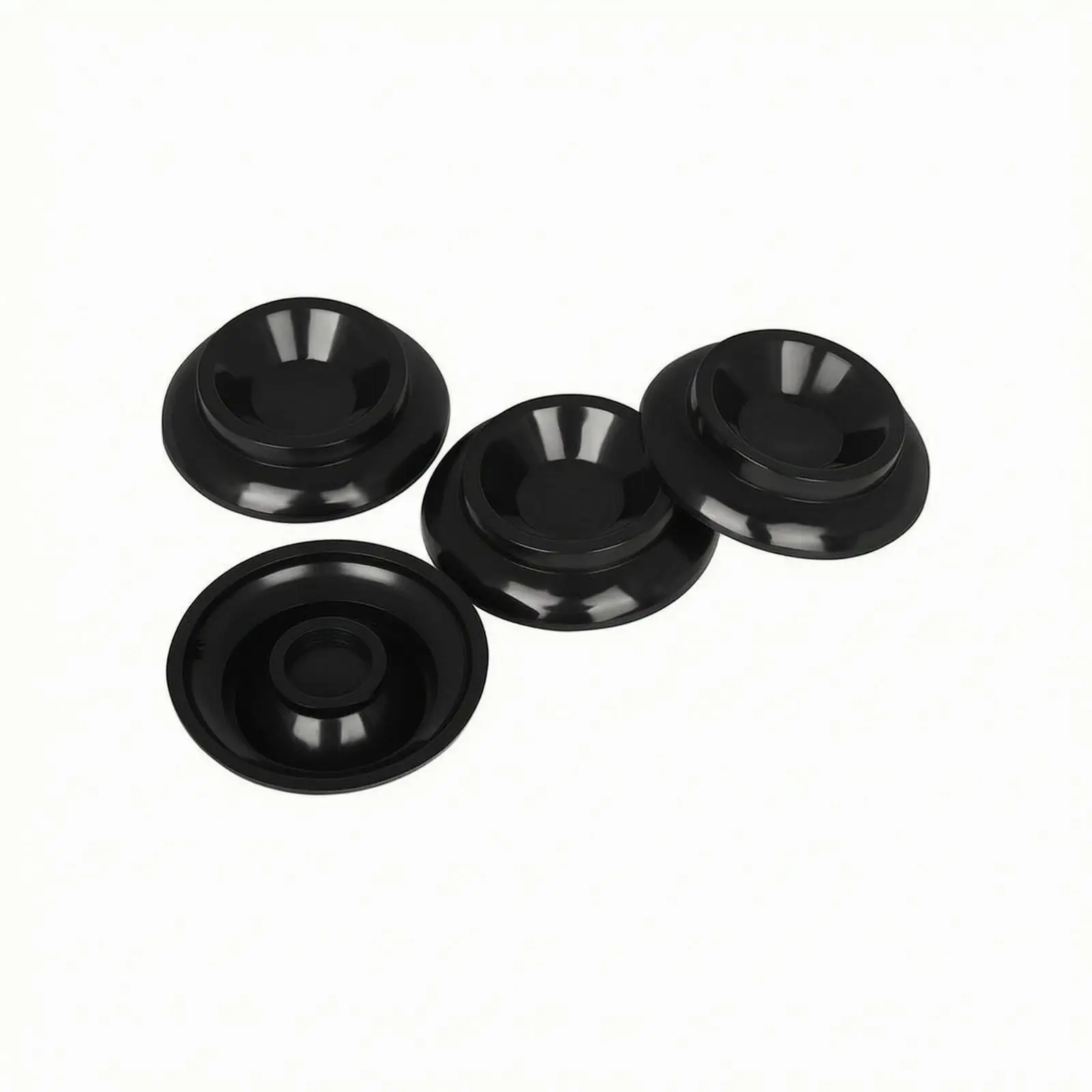 Round Piano Foot Pad Black ABS Caster Cup for Upright Piano Floor Protection Noise Absorption Anti Slip