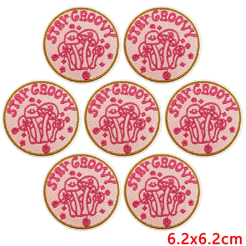 10 pcs/set Wholesale Inspirational Phrases Applique Iron On Patches For Clothing Thermoadhesive Patches On Clothes Sewing Badges