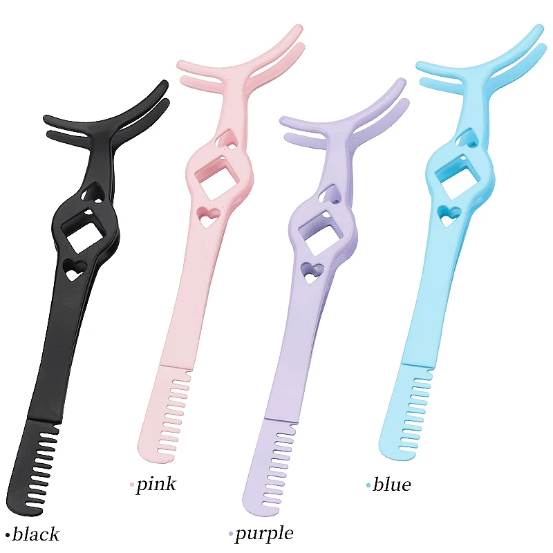 1Pcs False Eyelash Tweezer Eye Lash Applicator Comb Makeup Tools Auxiliary Curler Mink Eyelashes Extension Professional Tweezers