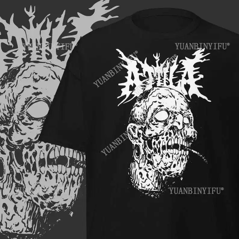 Attila T-Shirt Deathcore Band Tee Extreme Metal Clothing for Hardcore Fans Fashion Tees Short Sleeve