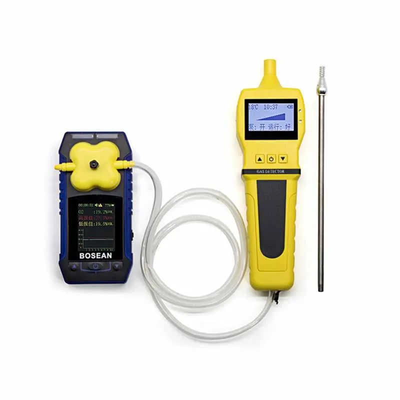 

Four-in-one gas detector Combustible oxygen Carbon monoxide Hydrogen sulfide gas Toxic and harmful alarm
