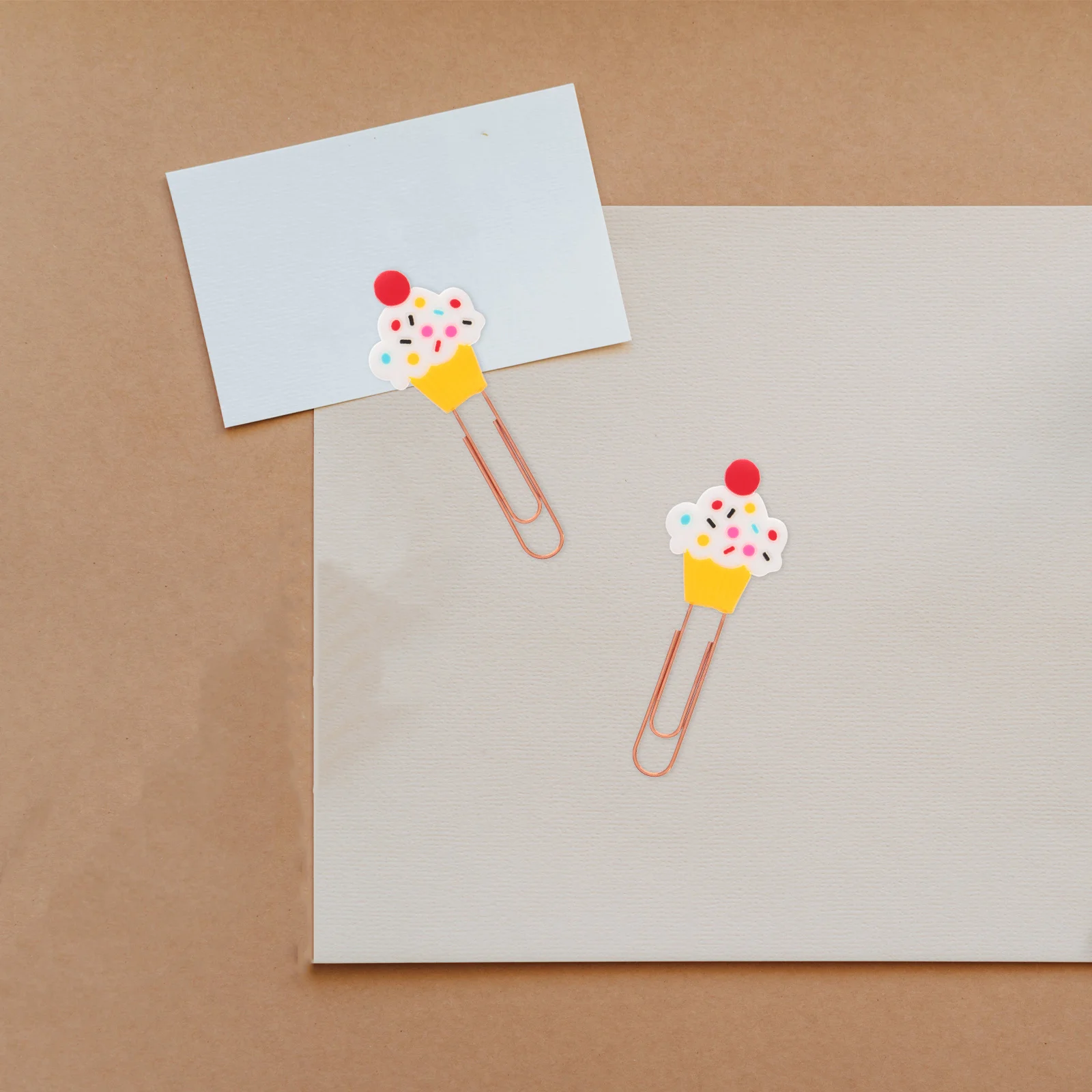 20 قطعة دبابيس ورق كعكة لطيف الكرتون دبابيس ورق متعددة الوظائف مقاطع وثيقة مكتب دبابيس ورق الزخرفية