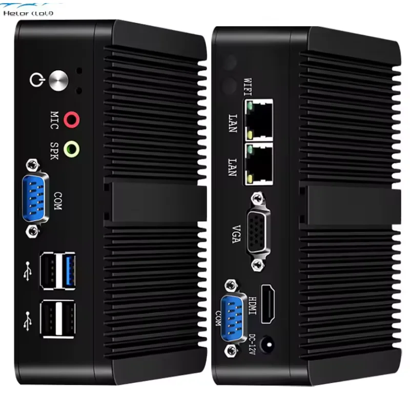 2025 HW19 Inter Celeron processor 4XUSB HDMI VGA supports multi-screen display DDR3 LAN 1000M Window/LINUX OS desktop computer