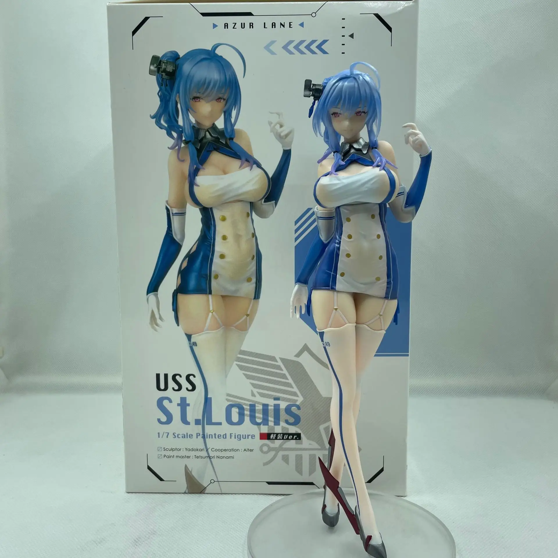 25CM Azur Lane Anime Figure USS St. Louis Light Equipment Ver Action Figure Sexy Girl Figure Collection Model Doll Toys