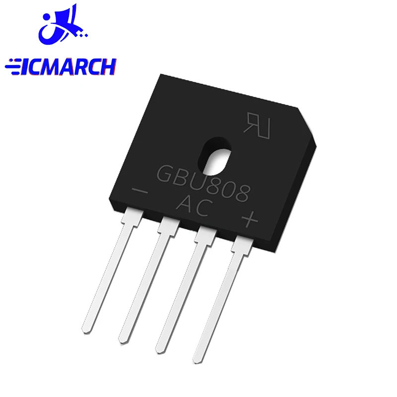 5/10PCS GBU808 DIP-4 8A 800V GBU-808 DIP4 Rectifier Bridge Diode New Good Quality