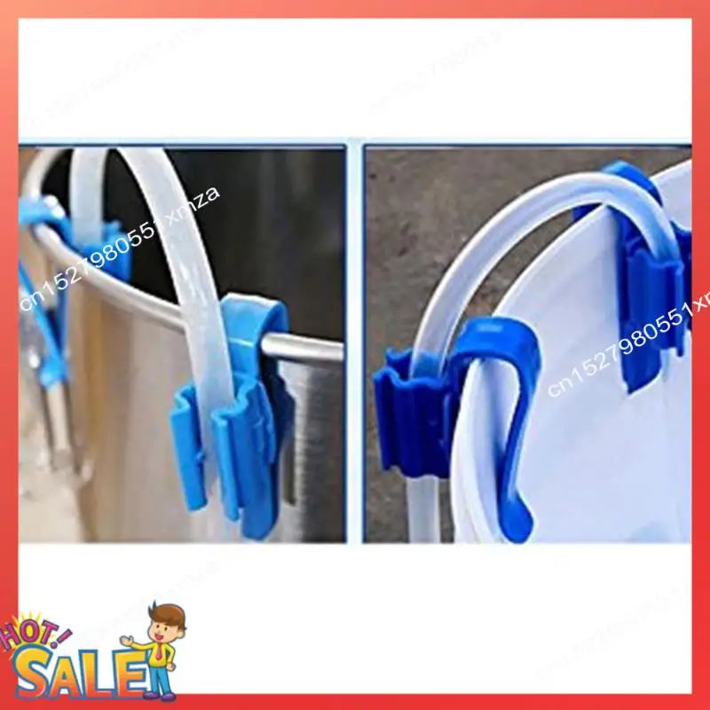 ABCL 4Pcs Home Brew Bucket Clip Pipe Syphon Tube Flow Control Beer Clamp Fish Aquarium Filtration Water Pipe Fixing Holder