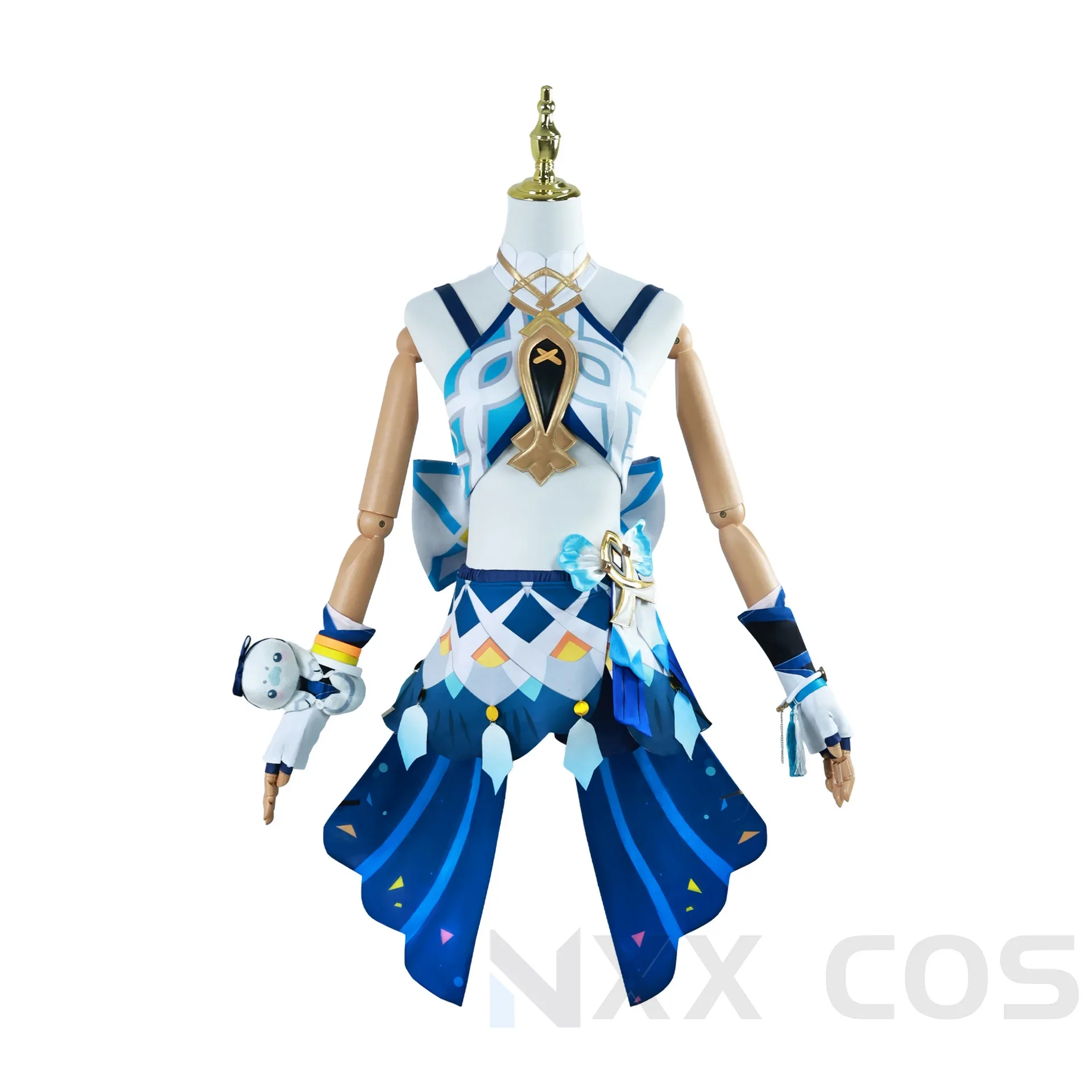 GenshinImpact Mualani Cosplay Costume, Py Play Comic Con fur s, Hmatte, Perruques de fête de Noël, Accessoire cancers