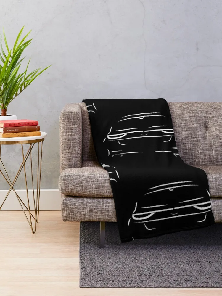 Kia Proceed GT Wagon Silhouette Throw Blanket Warm Comforter Blankets