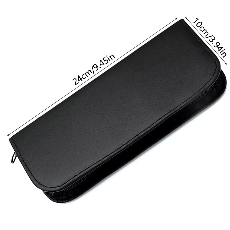 PU Leather Haircut Scissors Bag Hairdressing Hairstyling Scissors Case Multifunction Professional Salon Zipper Pouch Bag