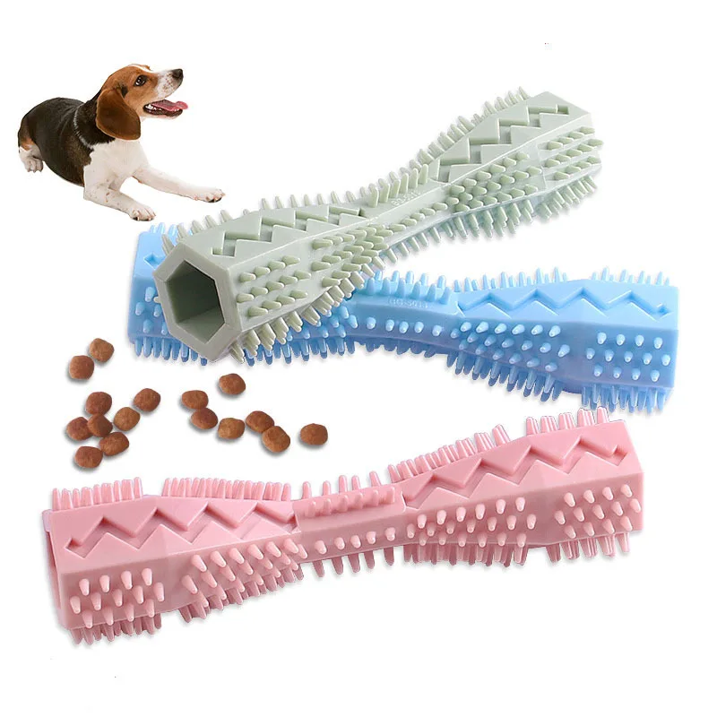 

Long-lasting and Gentle Durable Rubber Dog Chew Toy for Optimal Oral Hygiene. Ideal for Dogs of Every Size and Breed, Offering M