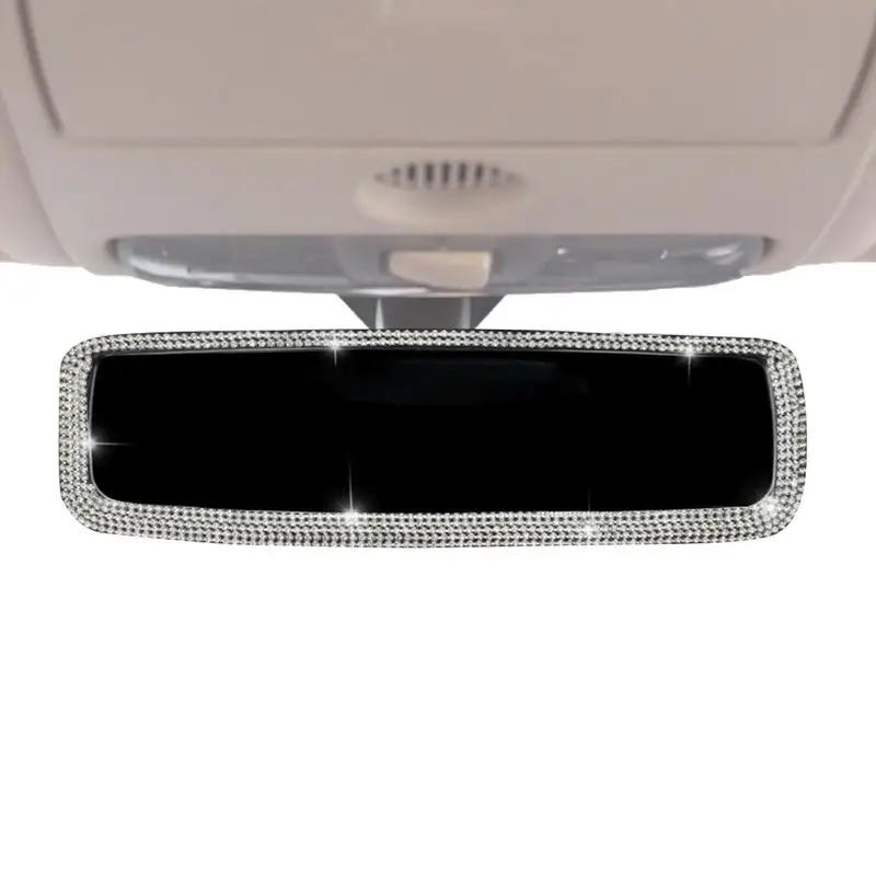 Mirrors Covers for Cars Bling Rearview Mirrors Frames for License Plate Waterproof Auto Interior Accessories Rear View Mirrors