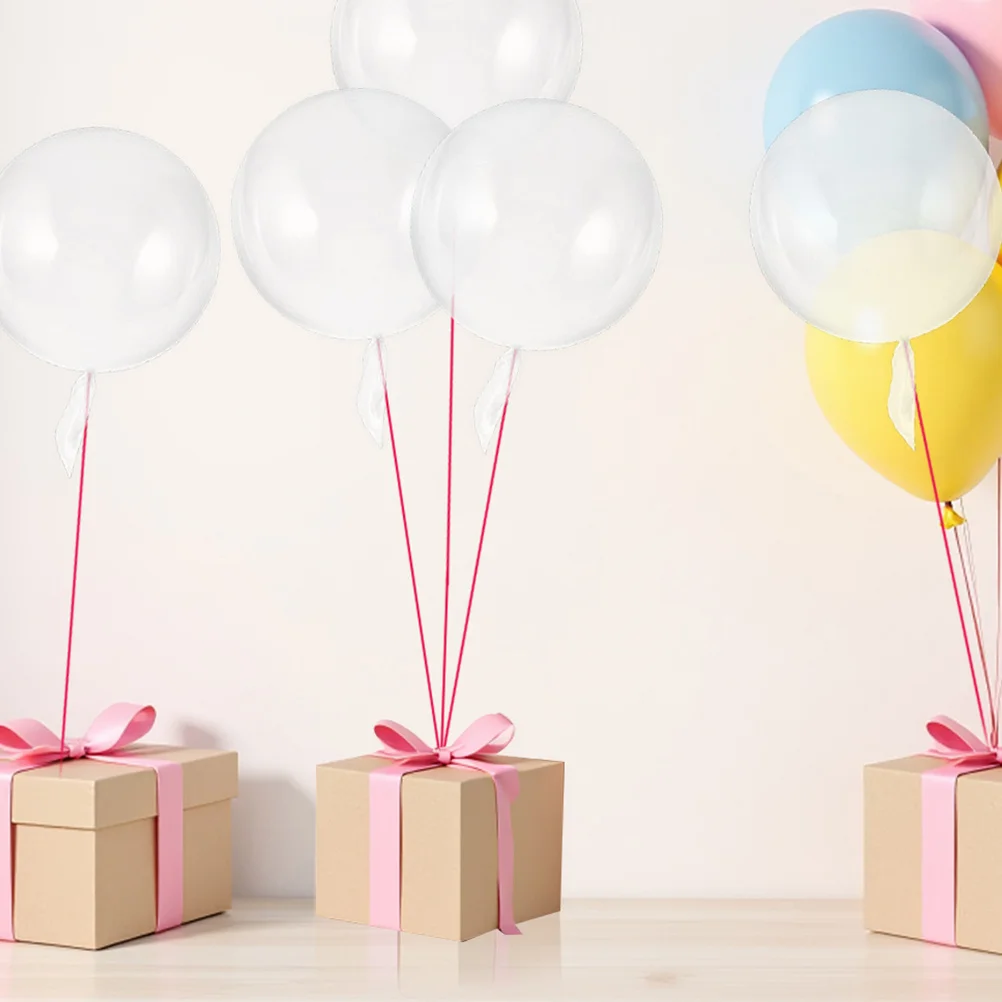 

100Pcs Transparent Bobo Balloons Clear Big Stuffing Balloons Birthday Wedding Party Event Decorations Transparent Balloon