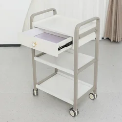 Carro auxiliar para peluquería, carrito multiusos con ruedas, muebles para salón de belleza