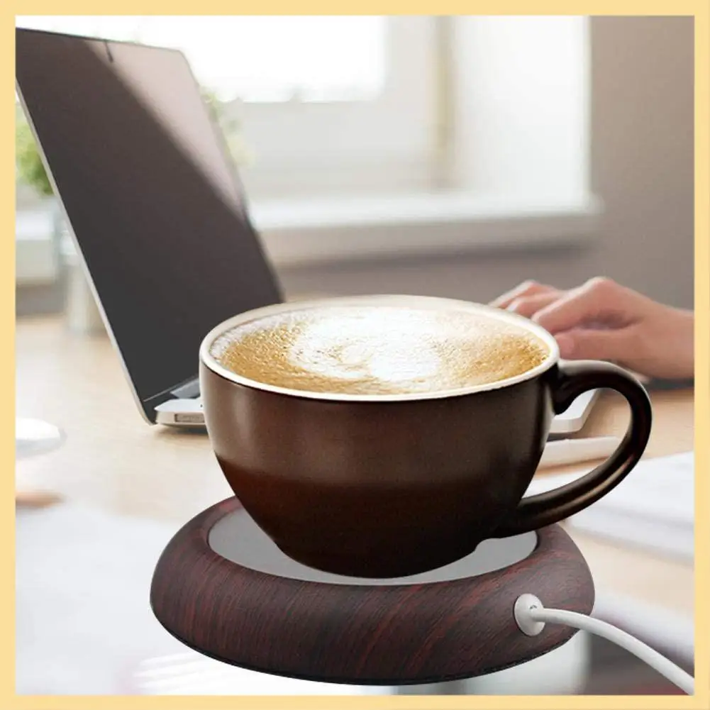 Подогреватель коврика для кофейной кружки, горячая подставка с постоянной температурой USB, для офиса и дома