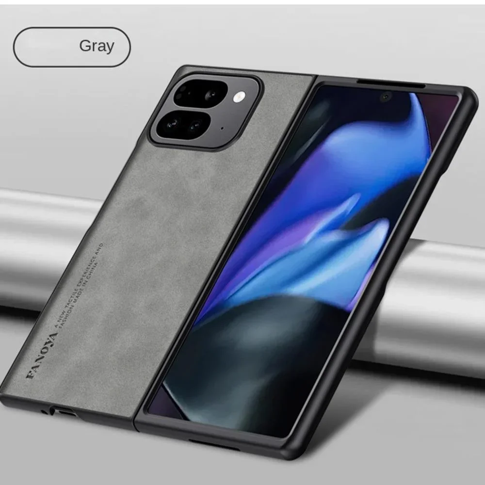 Luxury Business Man Phone Case for Google Pixel Pixel 9 Pro Fold Fold2 Sheepskin Leather All-inclusive Lens Phone Back Cover