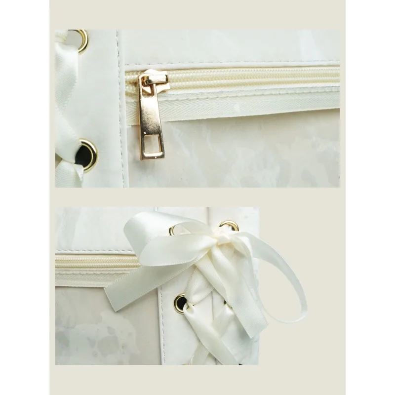 Pain Bag Large-capacity Tote Bag Female Japanese Girl Two-dimensional Food Transparent Student Shoulder Bag Exquisite and Simple
