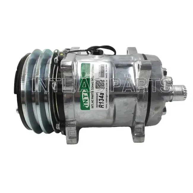 401348 S6631 C508PF2 N83-304422 75R-8312 SD5H14 auto ac air conditioning compressor for Case/New/Holland/Laverda/Steyr 2GA 12V