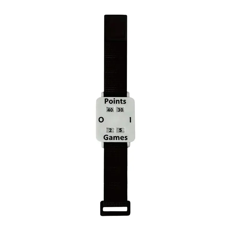 RTENTE-Tennis Scoreboard For Scorekeeper Outdoor Score Keeper Wristband Adjustable, Counter Wrist Strap With Score Display Board