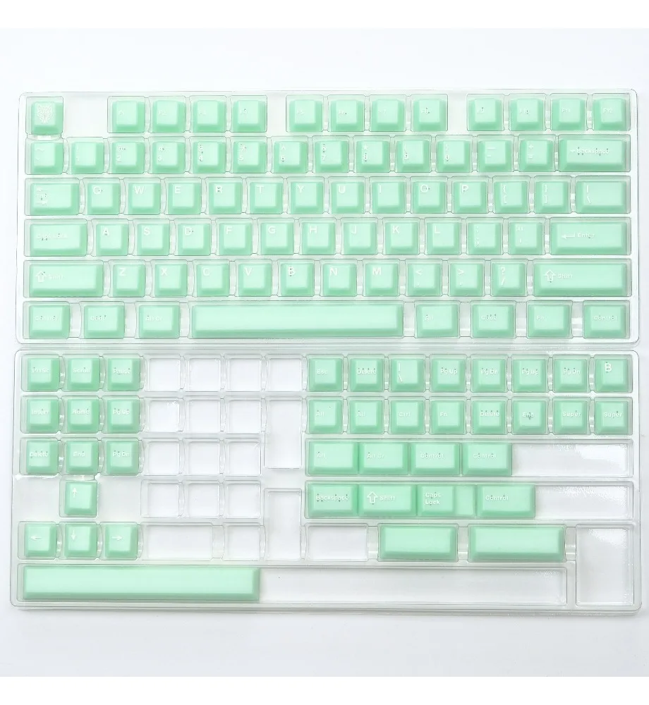 

Keycap PBT two-color molding original factory height adaptation 60 sapphire semi-transparent Jinyu 114-key mechanical keyboard