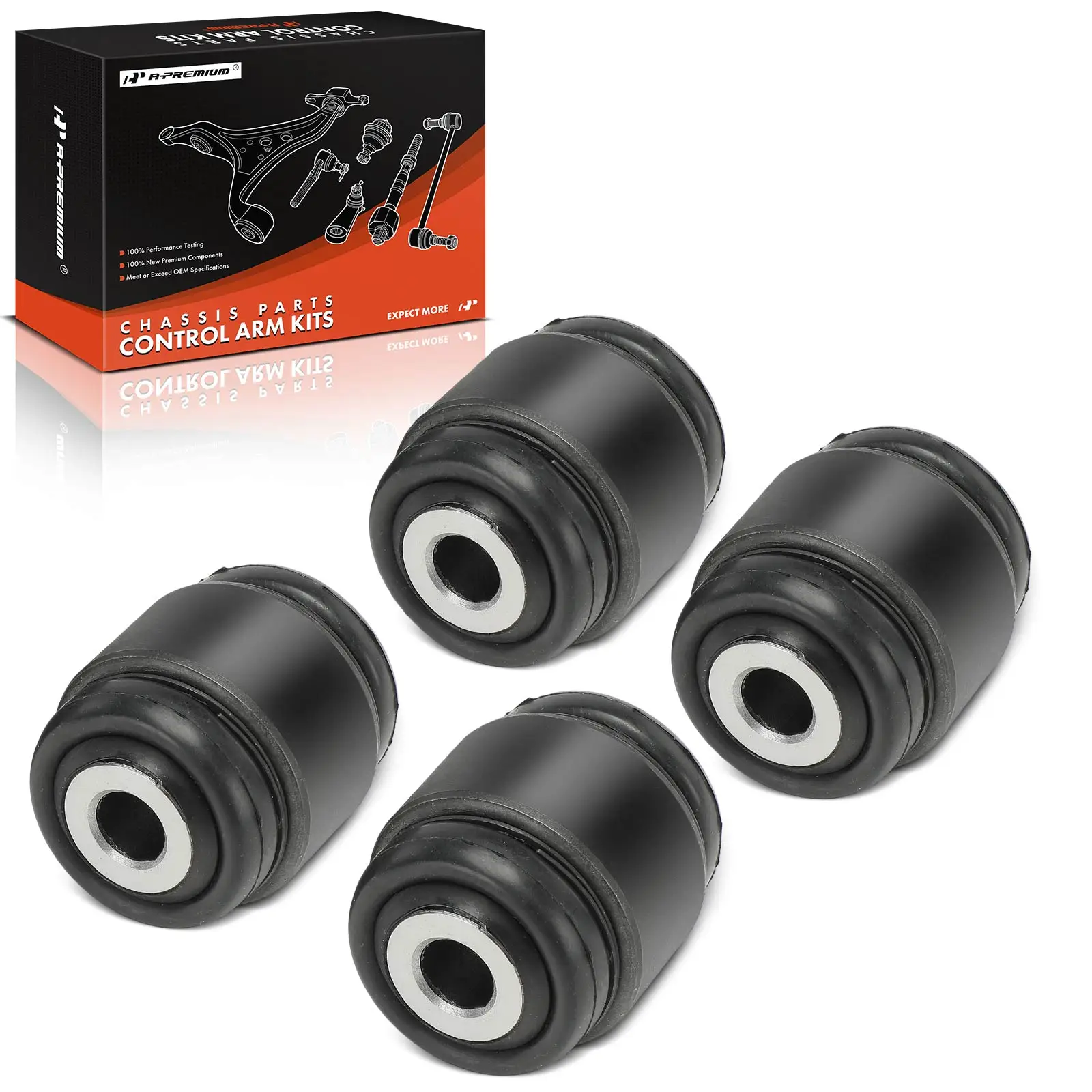 A-Premium 4x Rear At Knuckle Control Arm Bushing Kit for Saab 9-5 1999-2009 Saturn LS LS1 LS2 LW1 LW2 2000 L100 2001-2002 L200
