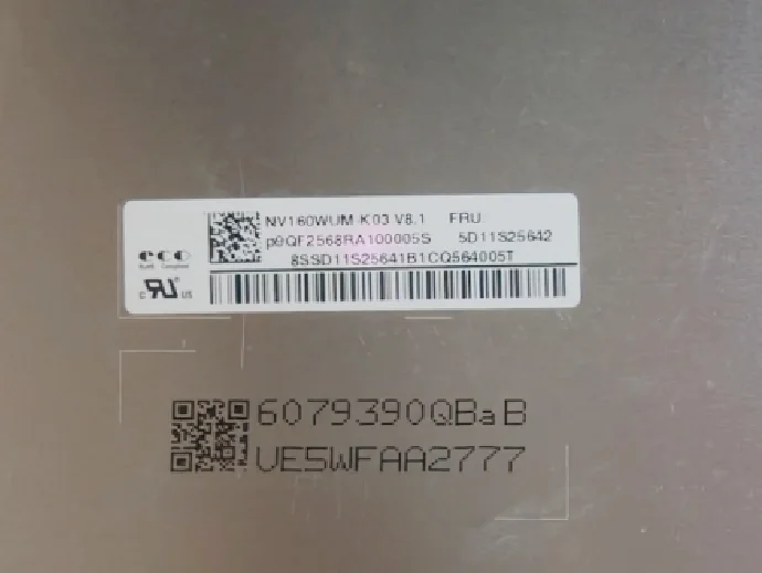 

NV160WUM-K03 V8.1 16.0'' Laptop LCD Touch Screen Display Panel Matrix 1920×1200 EDP 40 Pins