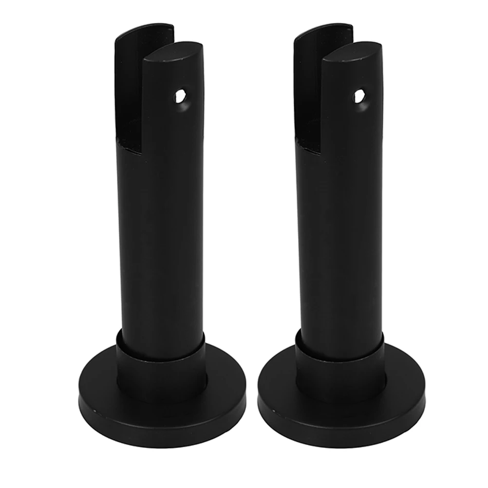 

2 Pcs Stainless Steel Partition Bracket Bathroom Support Feet Legs and Public Accessories
