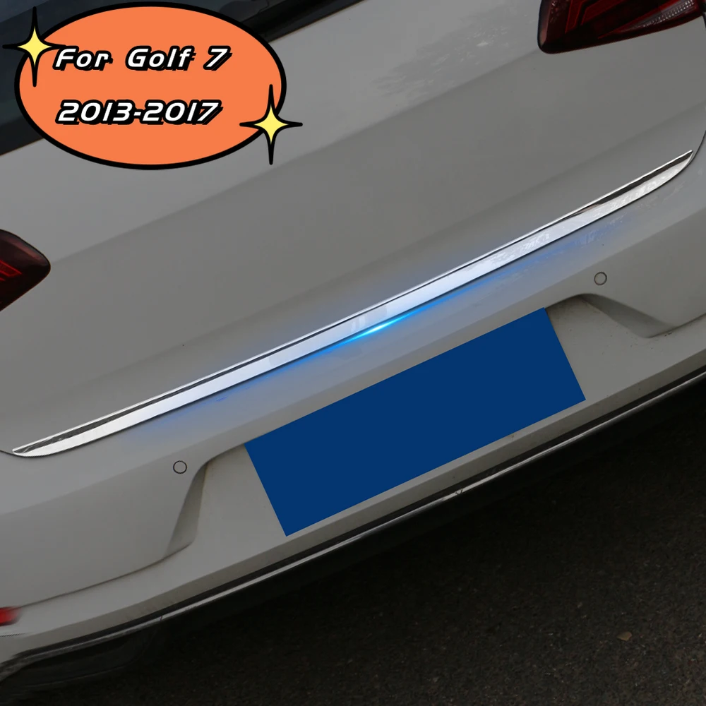 

Stainless Steel for Vw Volkswagen Golf 7 7.5 2014-2019 Rear Trunk Door Handle Cover Tail Gate Trim Molding Car-Styling