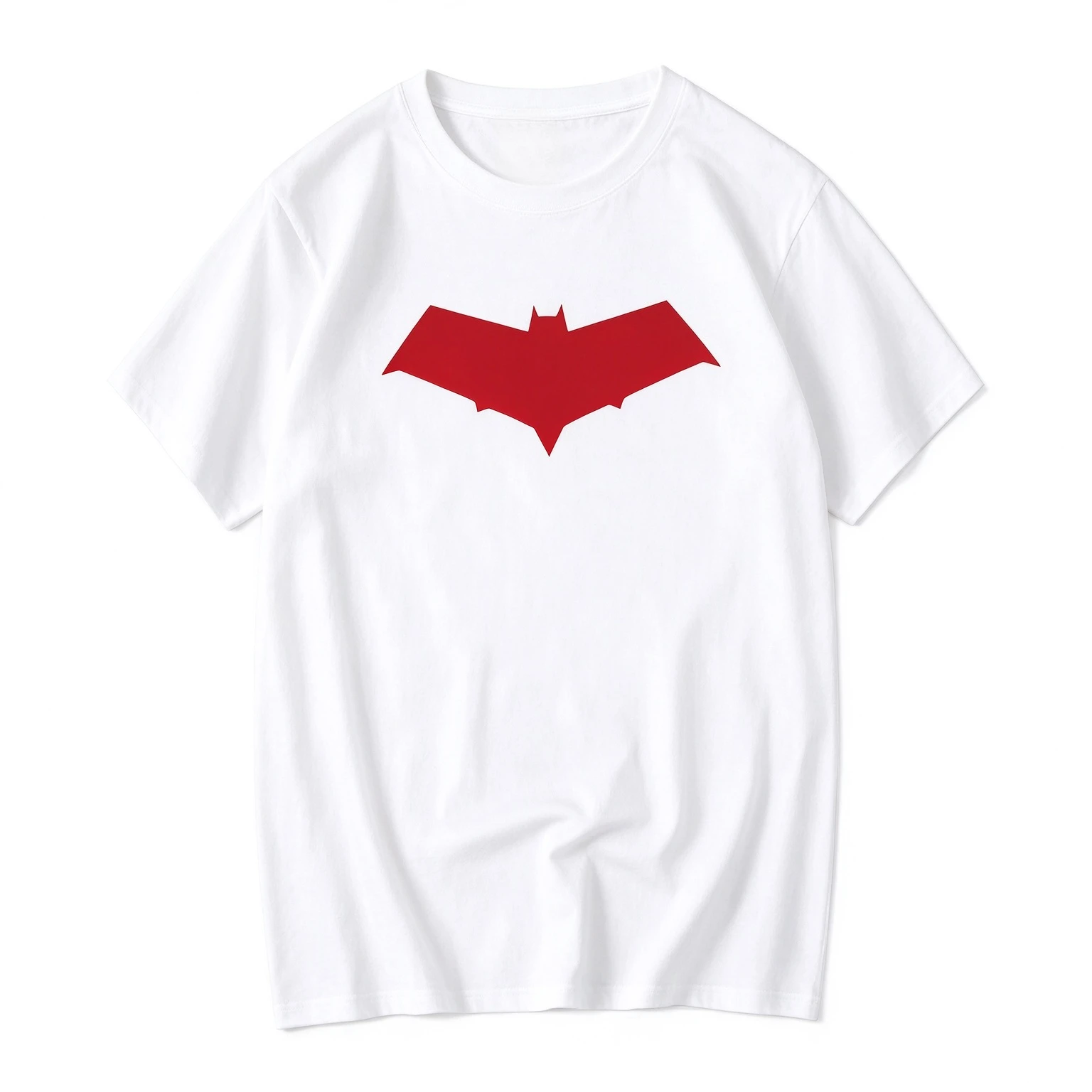 2026 New Red Symbol Oversized Unisex Streetwear T Shirt Family Matching Minimal Red Silhouette Graphic Short Sleeve Tee