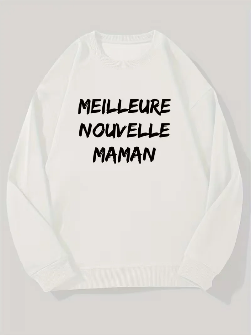 سويت شيرت رجالي برقبة دائرية، طباعة جرافيك مضحكة، هوديي برقبة دائرية للشارع الأسود للارتداء اليومي الكاجوال، أكمام طويلة لعيد الميلاد #1