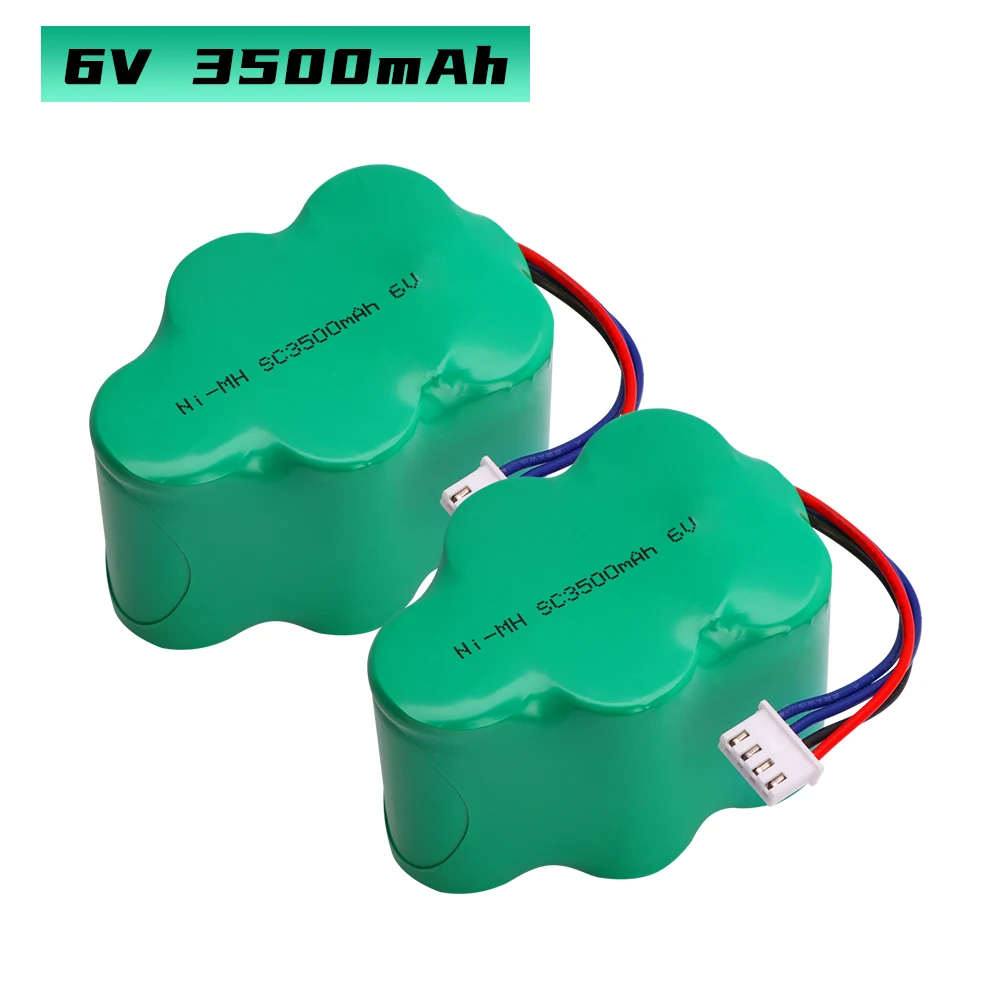 Image of Ni-MH 3500 mAh 6 V Staubsauger-Roboter-Akku für 620 710 D73 D76 ECOVACS LP43SC 3300P5, passend für COD RB001 CEN630 TBD71 usw