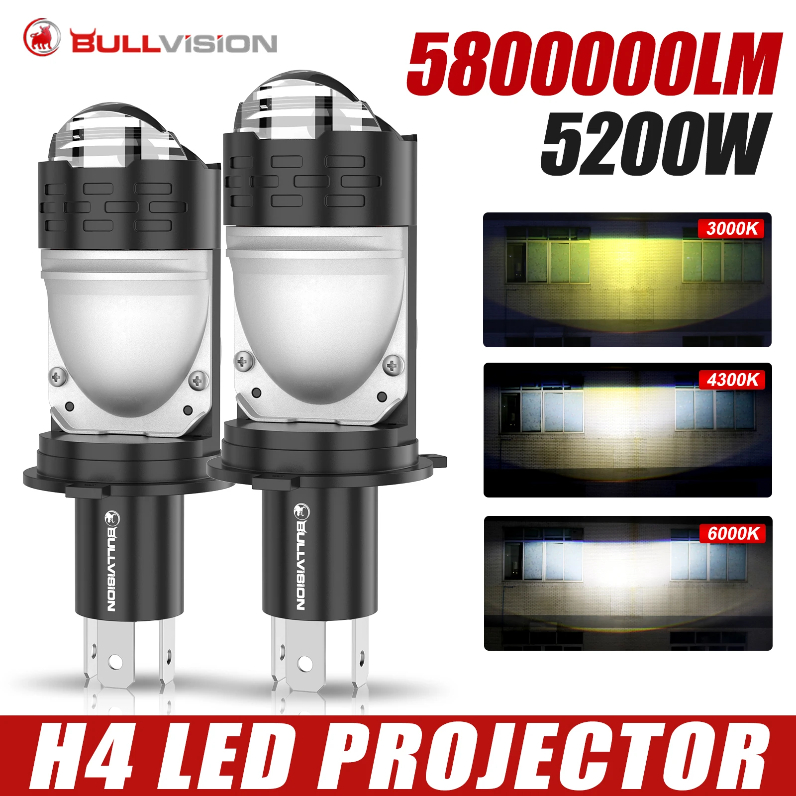 Universal Motorcycle Led Headlight Projector - 2 pièces de lentilles de projecteur