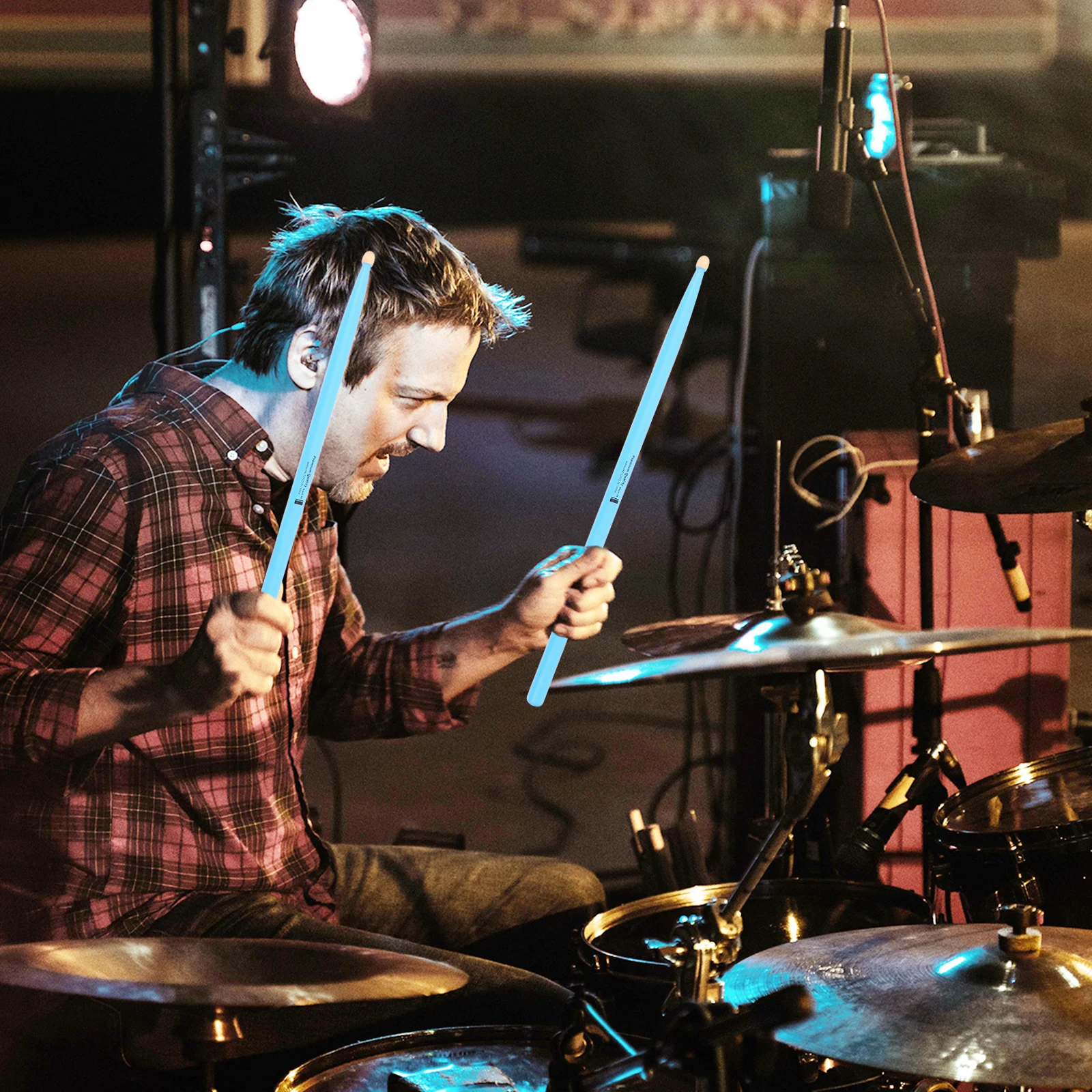 

2Pairs Drum Stick Maple Drumsticks Slip Resistant Lightweight Comfortable Grip for Practice Performance Drum Stick