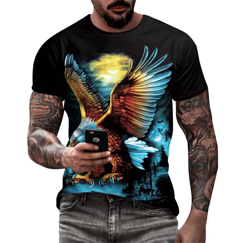 Mexico National Flag 3d Print T Shirt Men Mexican Fashion Eagle Pattern Short Sleeve Oversized Man Tops Casual Streetwear Tees