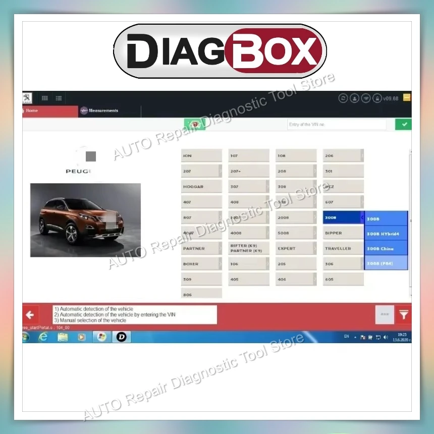 Automotive Car Tools Diagbox V9.91 V9.68 V9.129 Full Update For Lexia3 PP2000 For Car Diagnostic Software