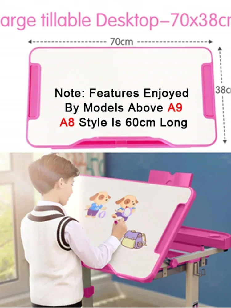 Children Desk Study Table Height Adjustable Girls Boys Writing Desk Chair drawing table kids desk