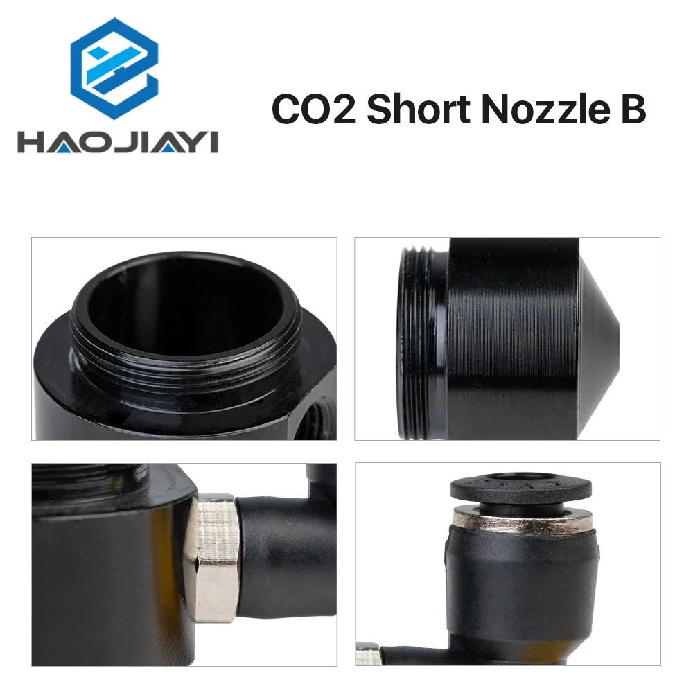 

Воздушная насадка N02 для объектива Dia.20 FL38.1 CO2, короткая насадка B с фитингом для лазерной головки на станке для лазерной резки CO2