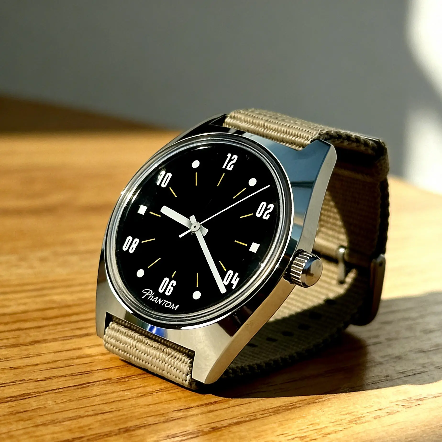 

PHANTOM Mens 7120 Hand-Wind Mechanical Watch 36mm Retro Business Timepiece Classic Simple Couple Watch