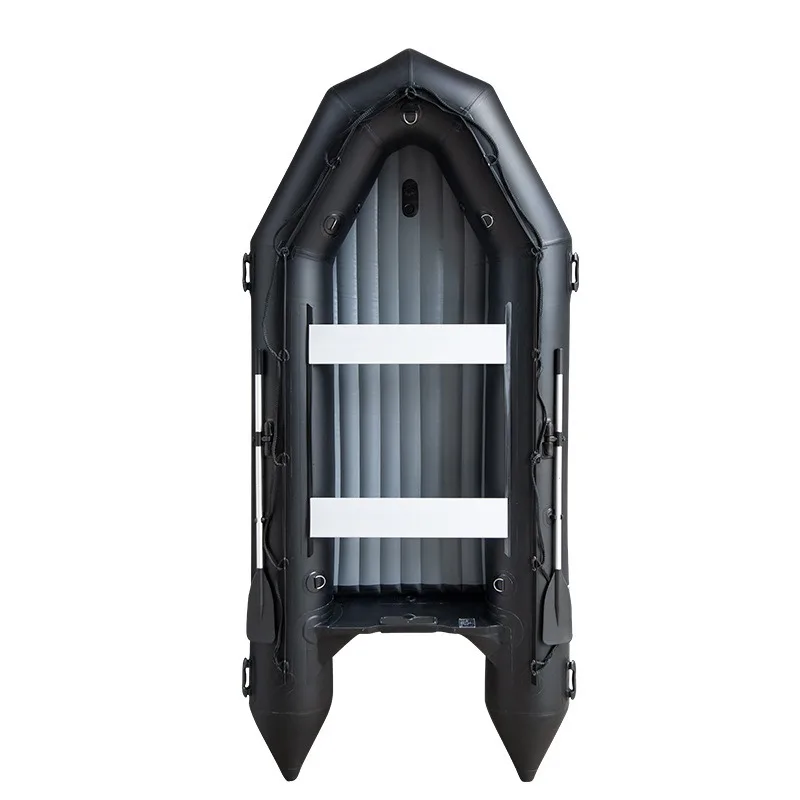 Stretched bottom assault boat inflatable bottom fishing boat thickened rubber boat foldable brushed double bottom pontoon