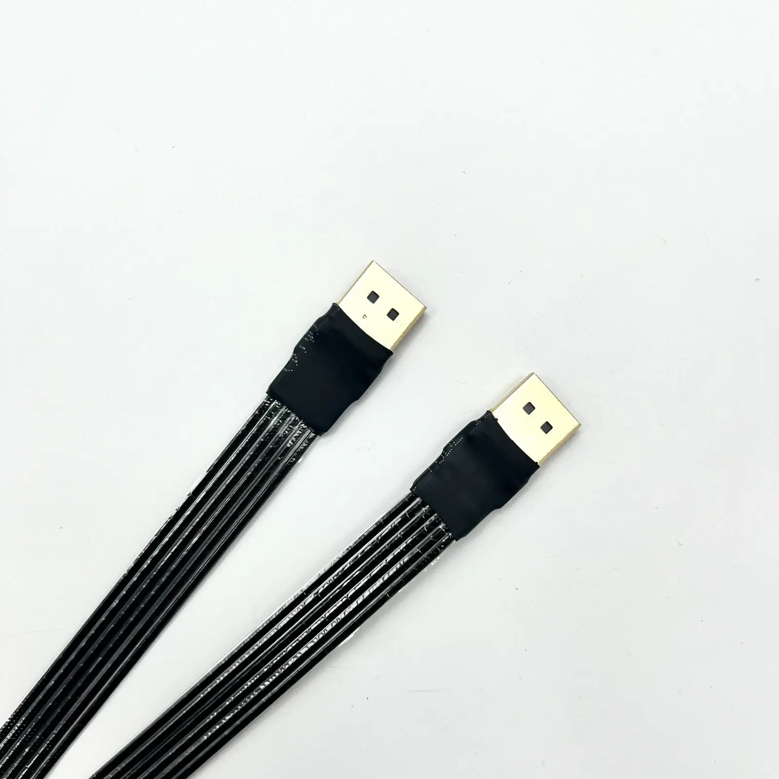 Kabel przedłużający DP 2.1 męski-męski DisplayPort DP2.1 DR/DSC z złączem kątowym, płaski, ultracienki, miękki adapter do karty graficznej GPU. — zdjęcie produktu 4