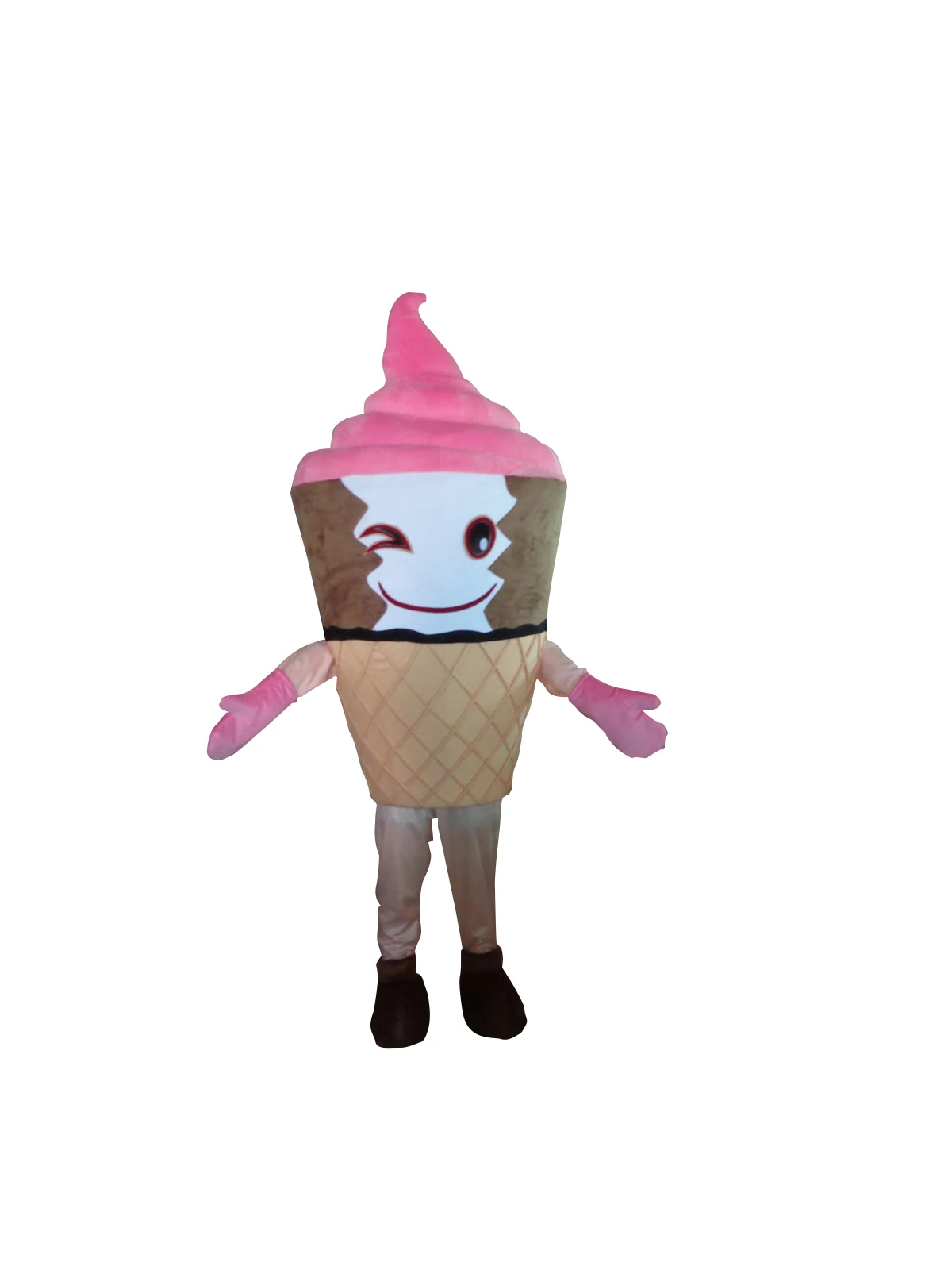 Ice Cream Cone Halloween Mascot Costume Fancy Dress Cosplay Outfit