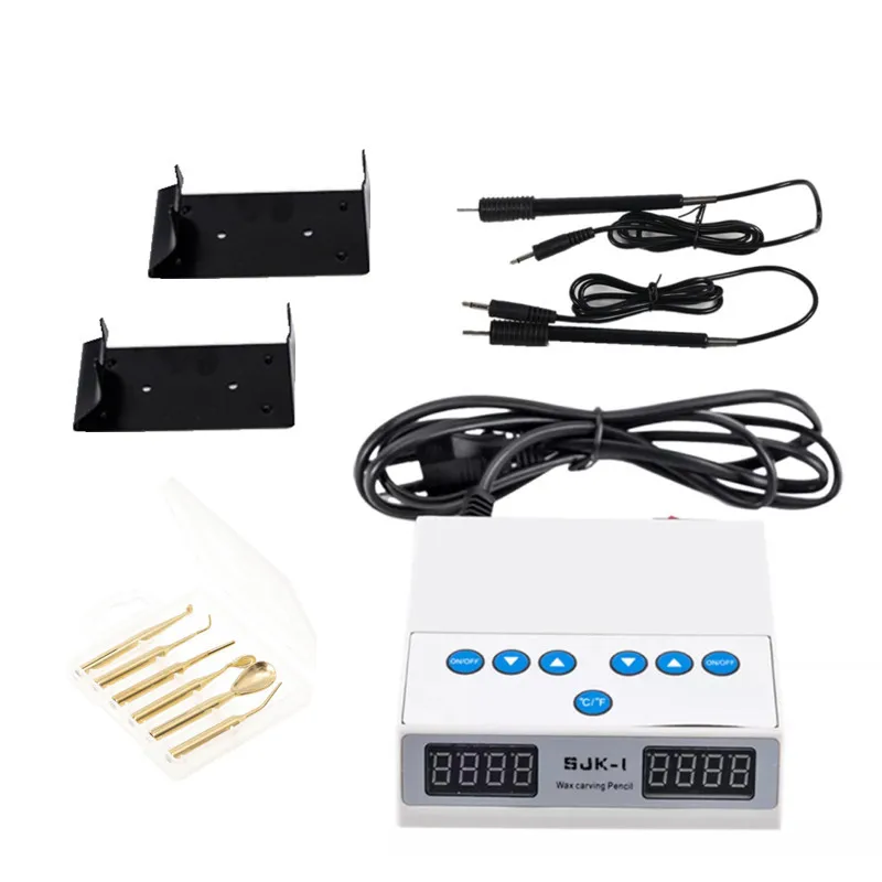 

Ultra-thin Electric Wax Knife Digital Display Double Pen with 6Pcs Wax Tips Technician Wax Carving Pencil