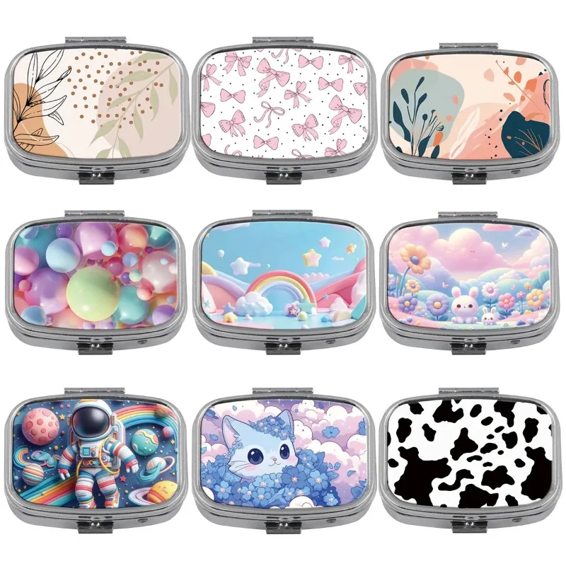 

Cartoon Metal Medicine Box pill cases Pill Packaging Health Products Moisture Resistant Storage Case Personalized Fashion Casket
