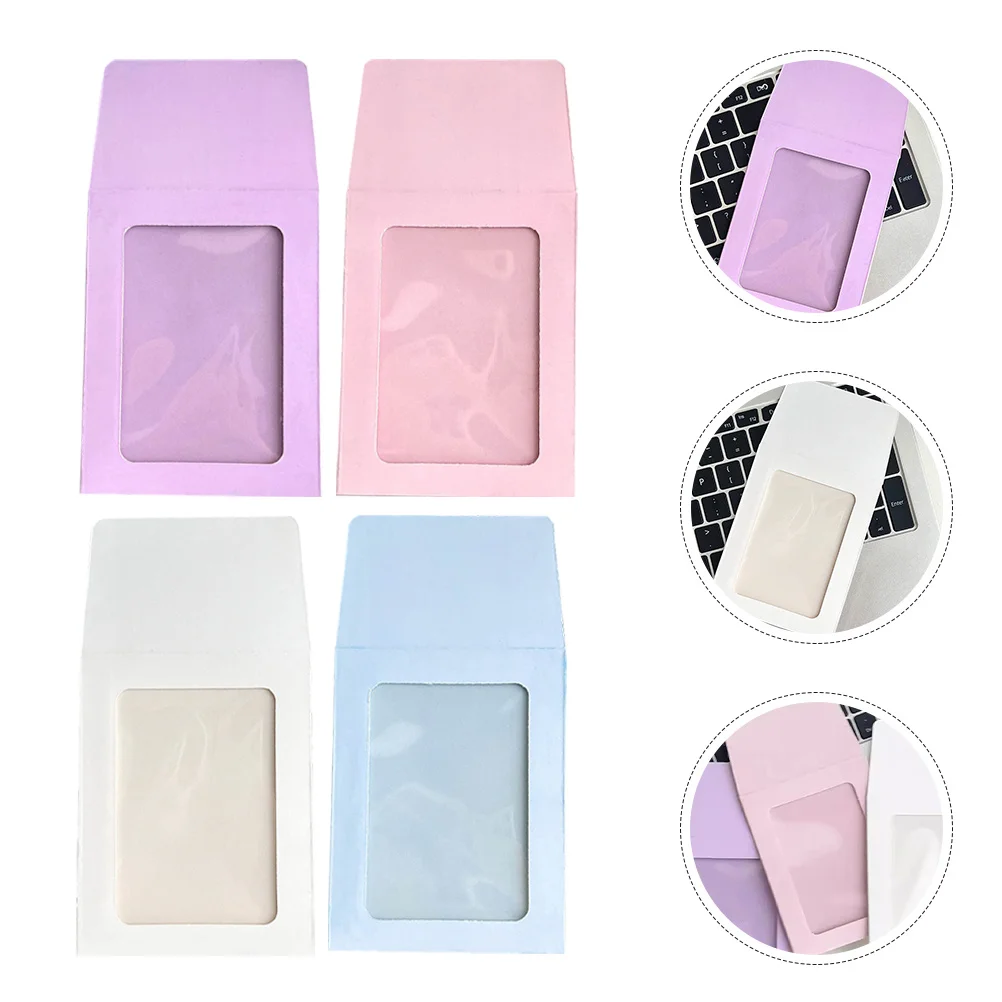 

40Pcs Macaron Color Card Sleeves Transparent Game Card Holders Protective Covers for Trading Baseball Basketball Volleyball